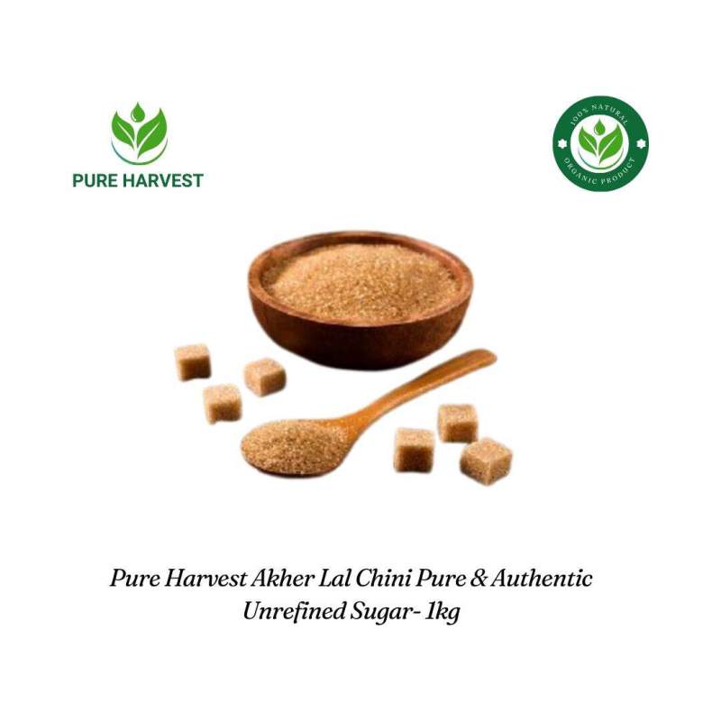 Picture of Pure Harvest Akher Lal Chini Pure & Authentic Unrefined Sugar- 1kg