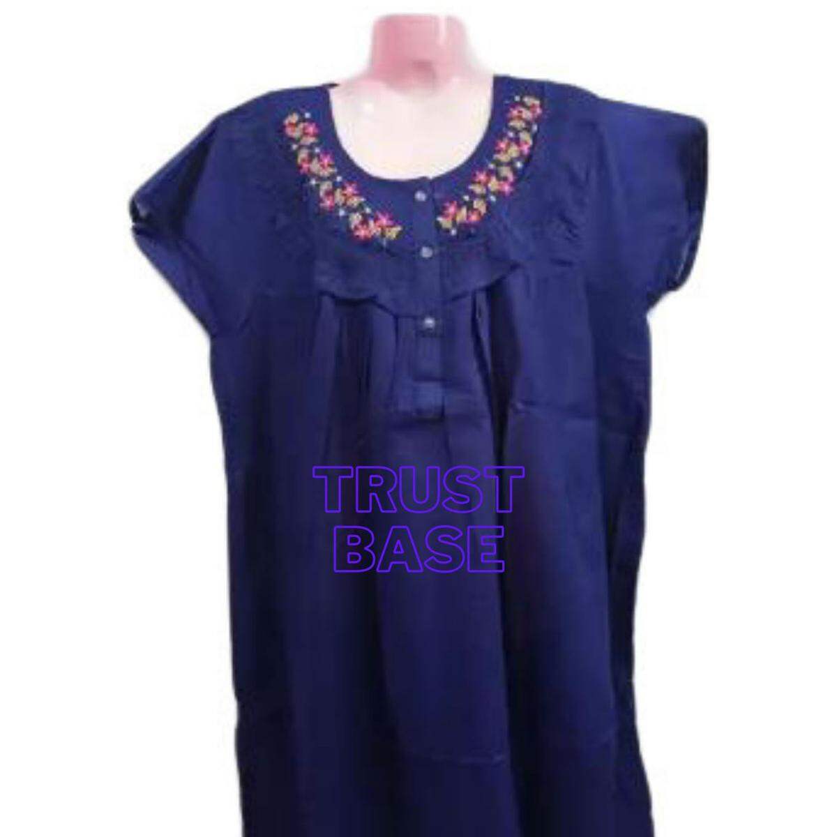 Picture of Soft Cotton Maxi For Women - Night Dress For Women-Int: One size