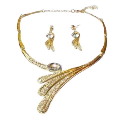 Picture of Fashionable & New Collection  for Women White Stone Jewellery Set