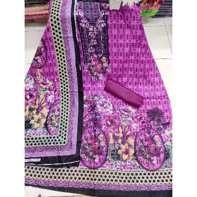 Picture of Digital printed Unstitched Firdous lown-ফেরদৌস লোন Three Piece Cotton Salwar Kameez For Women-Int: One size
