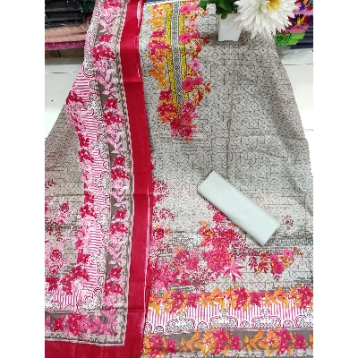 Picture of Digital printed Unstitched Firdous lown-ফেরদৌস লোন Three Piece Cotton Salwar Kameez For Women-Int: One size