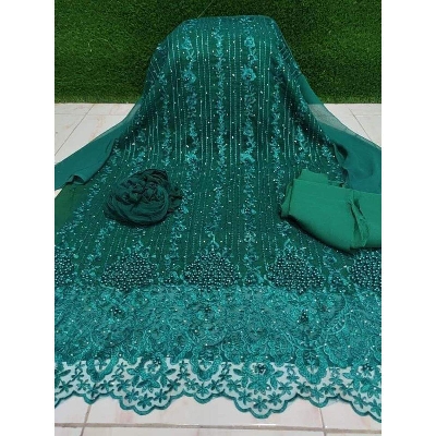 Picture of Unstitched Four Piece Cotton Salwar Kameez For Women-খুশিয়ান 4 পিস-Int: One size
