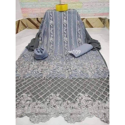 Picture of Unstitched Four Piece Cotton Salwar Kameez For Women-খুশিয়ান 4 পিস-Int: One size