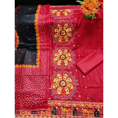 Picture of Unstitched Three Piece Cotton Salwar Kameez For Women-কারচুপি বুটিক ড্রেস-Int: One size