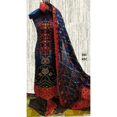 Picture of Digital printed Unstitched Firdous lown-ফেরদৌস লোন Three Piece Cotton Salwar Kameez For Women-Int: One size