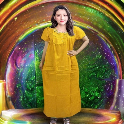 Picture of Soft Cotton Maxi Dresses for Women| Comfortable and Stylish Options for Any Occasion-Int: One size