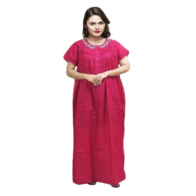 Picture of Soft Cotton Maxi Dresses for Women Comfortable and Stylish Options for Any Occasion-Int: One size