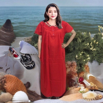 Picture of Soft Cotton Maxi Dresses for Women Comfortable and Stylish Options for Any Occasion-Int: One size
