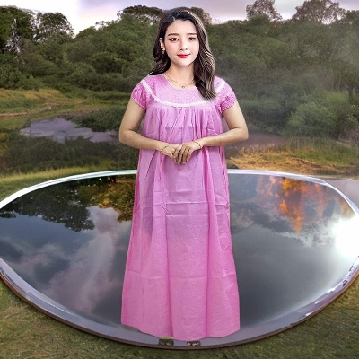 Picture of Soft Cotton Maxi Dresses for Women Comfortable and Stylish Options for Any Occasion-Int: One size