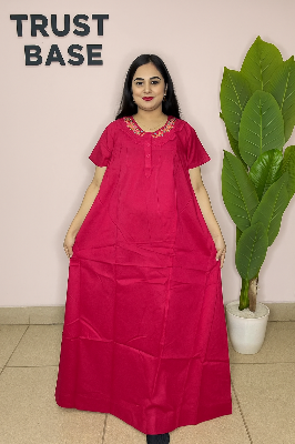 Picture of Soft Cotton Maxi Dresses for Women Comfortable and Stylish Options for Any Occasion Qualityful - Easy To care and Longive-Int: One size