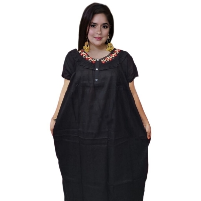 Picture of Soft Cotton Maxi Dresses for Women Comfortable and Stylish Options for Any Occasion Preferble - Low Hassle and Maintanance-Int: One size