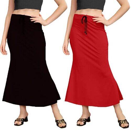 Picture of Women's Fish Cut Saree Innerwear Slip Petticoat-Women's Fish Cut Saree Undergarment Slip Petticoat -Women's Fish Cut Saree Shapewear Slip Petticoat-Int: One size