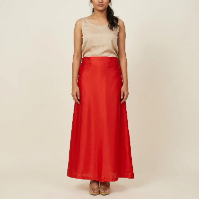 Picture of Fashionable Satin Silk Sharee Petticoat For Women