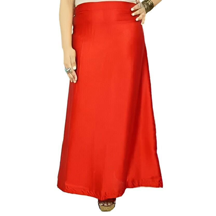 Picture of Fashionable Satin Silk Sharee Petticoat For Women