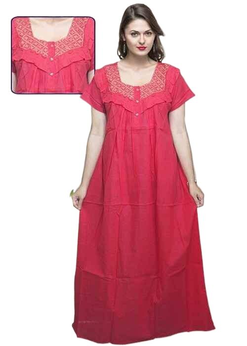 Picture of Soft Cotton Maxi Dresses for Women Comfortable and Stylish Options for Any Occasion-Int: One size