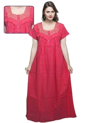 Picture of Soft Cotton Maxi Dresses for Women Comfortable and Stylish Options for Any Occasion-Int: One size