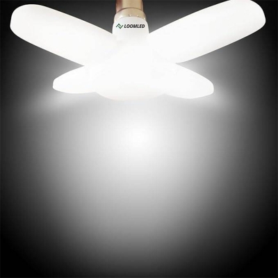 Picture of Foldable 4 Fan Blade LED Bulb - Four wing-25 Watt White