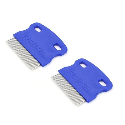 Picture of Stainless Steel Lice Comb Remove Egg Louse Hair Comb for Pets And Humans Anti-Oxidation Dandruff Removal Comb 