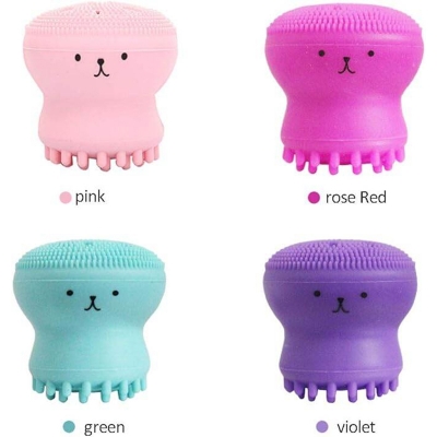 Picture of Silicone Facial Cleaning Brush For Limpiador Facial Octopus Shape Deep Pore Exfoliating Cleansing Face Brushes Skin Care TSLM1 By A To Z Store 