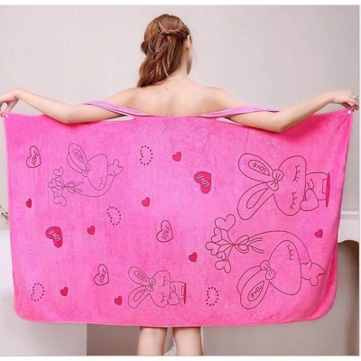 Picture of Directly Approved from the Manufacturer, Fine Fiber Tube Top, Absorbent and Wearable Bath Towel, Versatile Bath Skirt, Beauty Salon Bathrobe Can Be Customized for One Piece Drop Shipping Multicolor