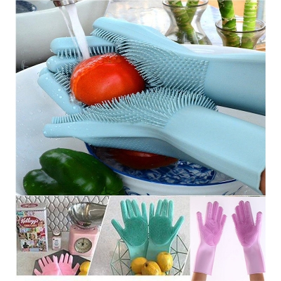 Picture of Magic Silicone Hand Gloves Multicolor