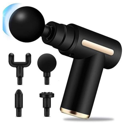 Picture of Gun Massager Handheld Wireless Electric Deep Tissue Muscle Relaxer with 3 Speed Modes for Sports And Fitness Black