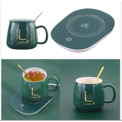 Picture of coffee cup and saucer Green