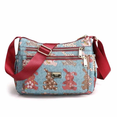 Picture of Korean sports travel shoulder bag Lake Blue