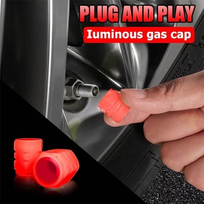 Picture of 1 pcs Luminous Car Wheel Tire Valve Caps Tyre Rim Stem Covers 