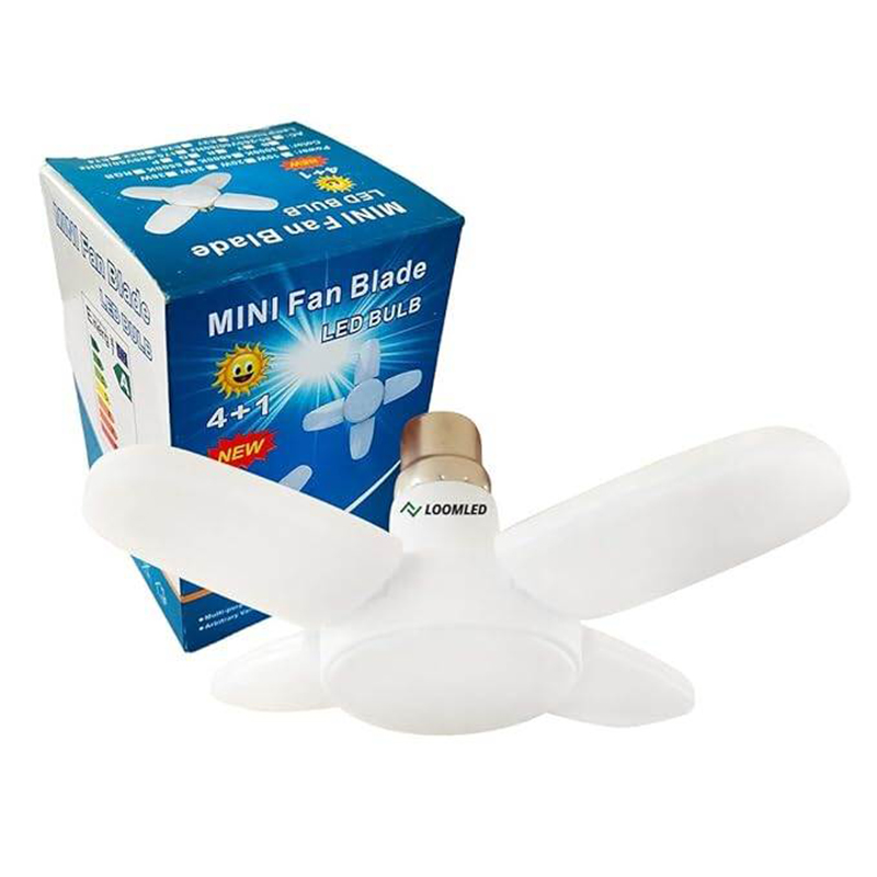Picture of Foldable 4 Fan Blade LED Bulb - Four wing-25 Watt White