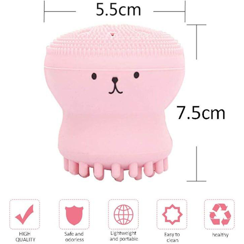 Picture of Silicone Facial Cleaning Brush For Limpiador Facial Octopus Shape Deep Pore Exfoliating Cleansing Face Brushes Skin Care TSLM1 By A To Z Store 