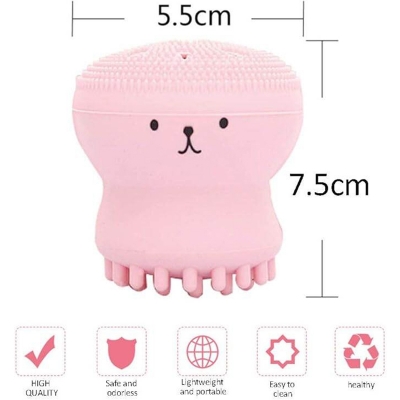 Picture of Silicone Facial Cleaning Brush For Limpiador Facial Octopus Shape Deep Pore Exfoliating Cleansing Face Brushes Skin Care TSLM1 By A To Z Store 