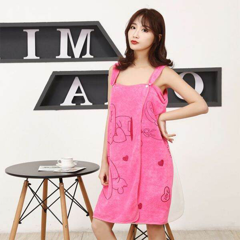 Picture of Directly Approved from the Manufacturer, Fine Fiber Tube Top, Absorbent and Wearable Bath Towel, Versatile Bath Skirt, Beauty Salon Bathrobe Can Be Customized for One Piece Drop Shipping Multicolor