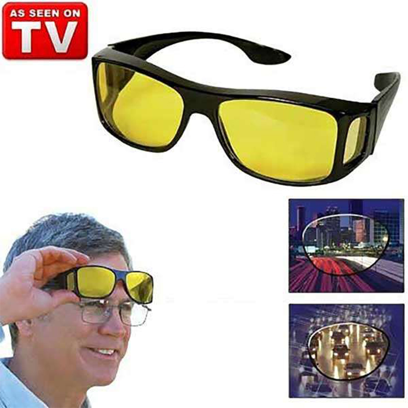 Picture of HD Night Vision Wrap Around Glassess Yellow