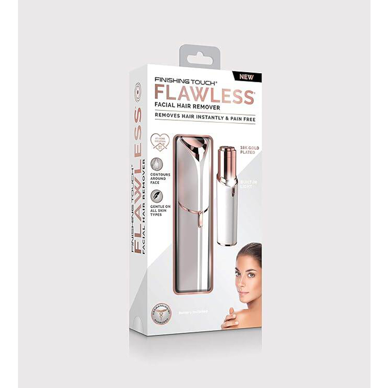 Picture of Flawless Facial Hair Remover for Women- Rechargeable White