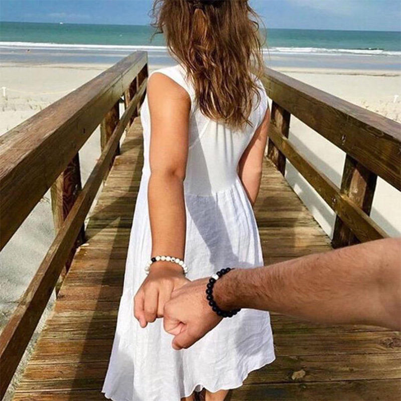 Picture of Heart Magnetic Bracelets for Couples 23 CM