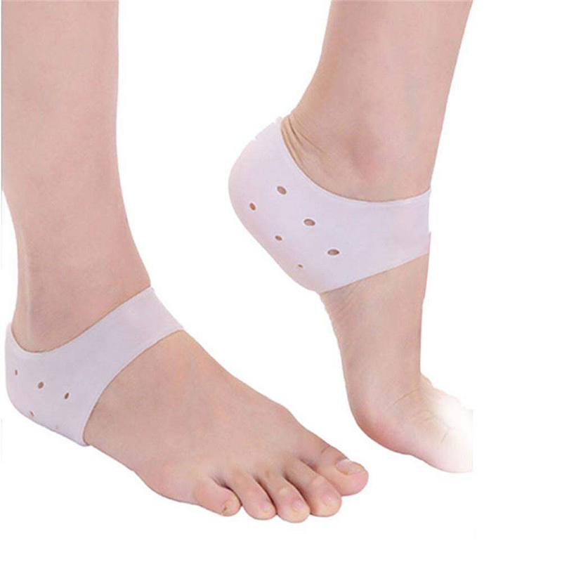 Picture of 2 Piecess Heel Protector Protective Sleeve for Relief Plantar Gold