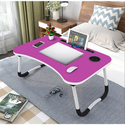 Picture of Folding Desk Home Computer Stand Laptop Desk Notebook Desk Laptop Table-pink Multicolor