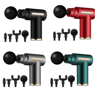 Picture of Gun Massager Handheld Wireless Electric Deep Tissue Muscle Relaxer with 3 Speed Modes for Sports And Fitness Black