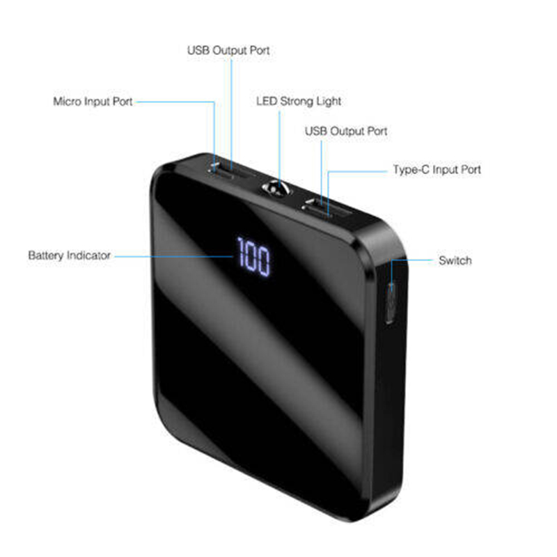 Picture of Mini Portable Power Bank Black