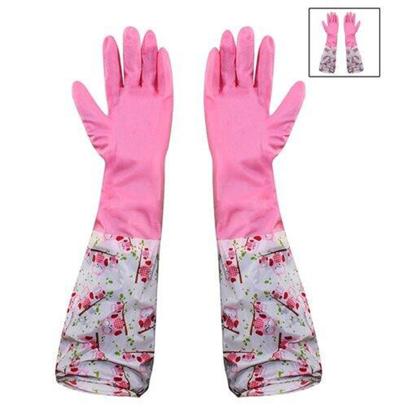 Picture of High Quality Full Hand Printed Dish Washing Gloves Multicolor