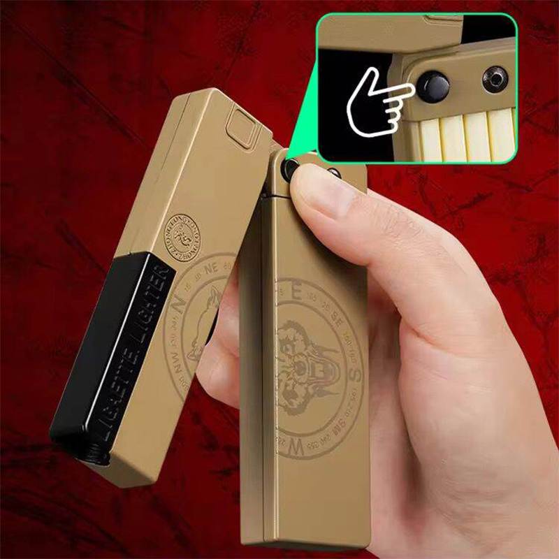 Picture of Foldable Jet Flame Lighter with Cigarette Case Box 