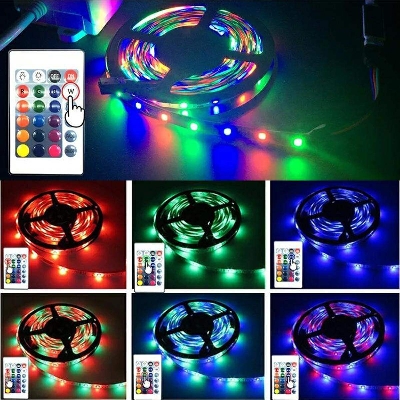 Picture of RGB 4 Color LED Strip smd 2835 Red Green Blue colors IP65 Waterproof LED Strip DC12V flexible ribbon tiras led