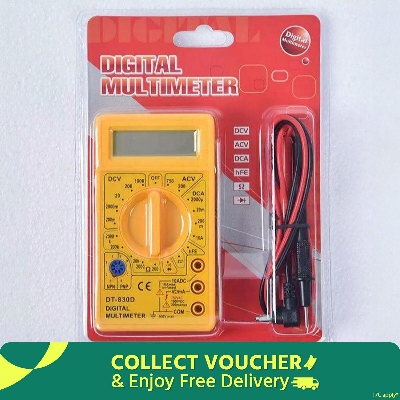 Picture of Digital Multimeter AVO Meter Measured Volt Amp Resistor - Yellow