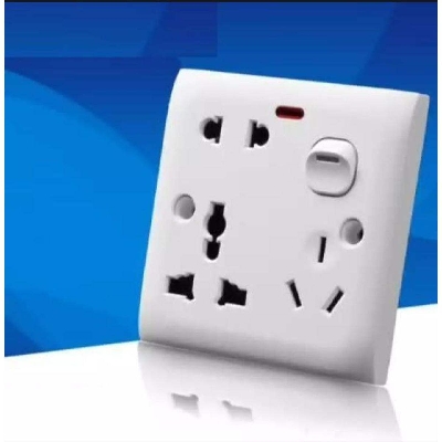 Picture of Electric 8 pin wall multi socket 4 x 4 inch