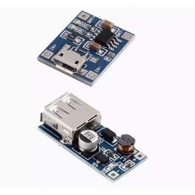 Picture of Power Bank Module Pair 5V 1A - Blue - Blue