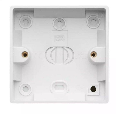 Picture of Single plate plastic back box for gang switch universal PVC gang switch Back part white - White