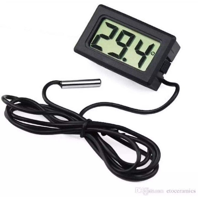 Picture of Digital LCD Display Temperature Meter Thermometer Temp Sensor - Black