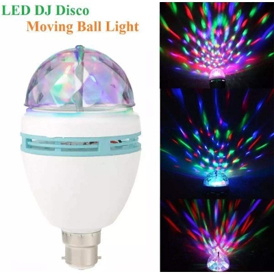 Picture of LED DJ Disco Moving Ball light Pin Type - white - White
