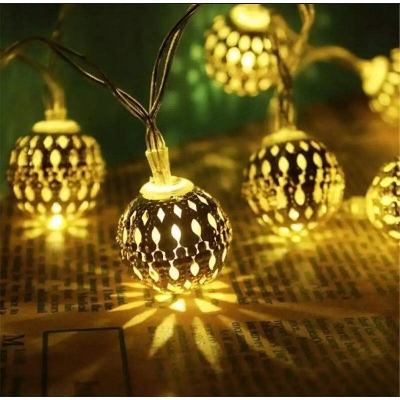 Picture of Golden Metal Boll Fairy light(null) - Gold